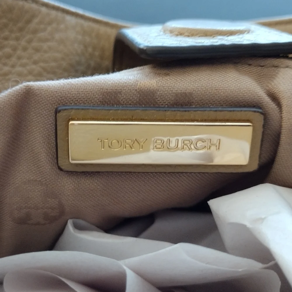 Tory Burch Pebbled Leather Harper Tote Shoulder bag - Picture 8 of 10